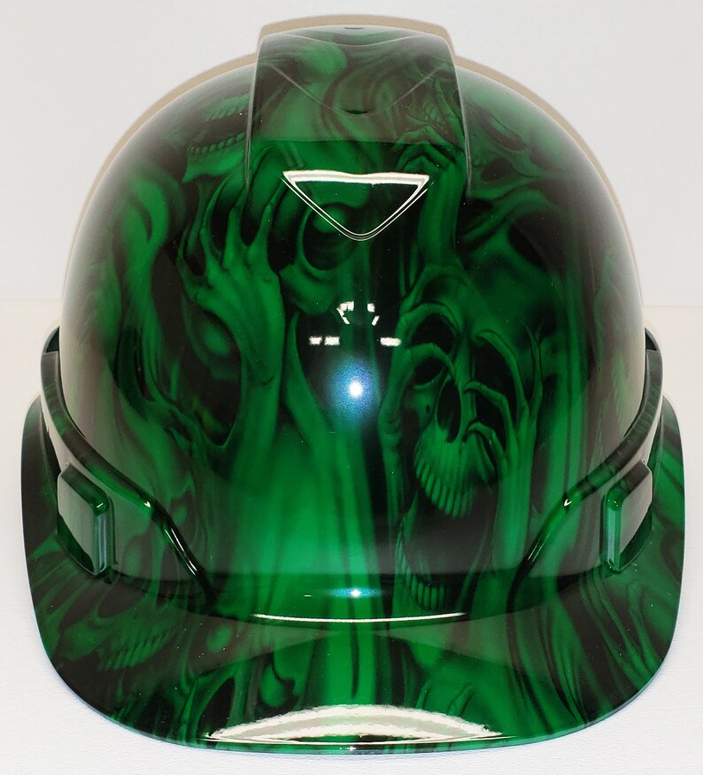 Hydro Dip Hard Hat Kandy Green No Evil Pyramex Ridgeline Protective Helmet