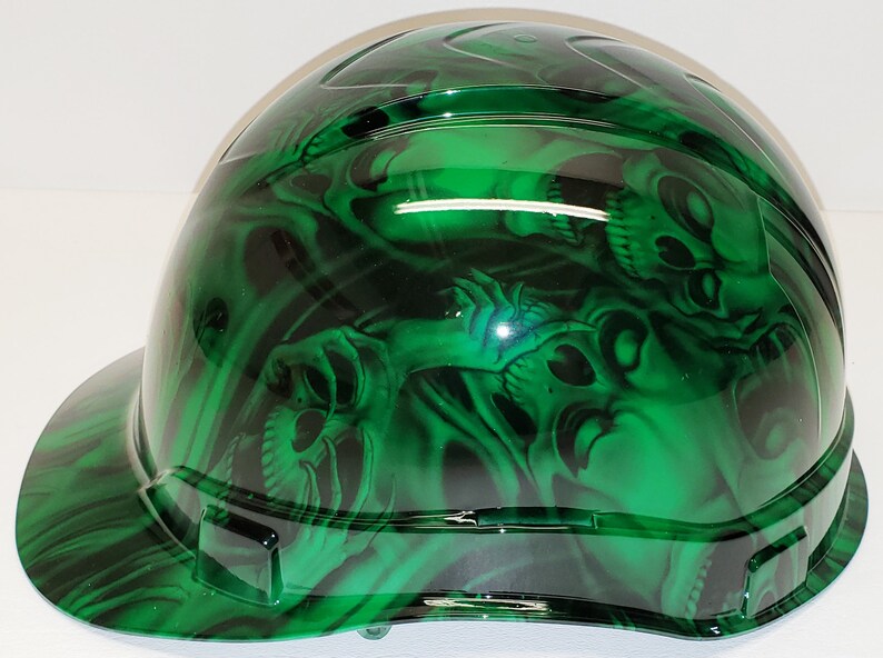 Hydro Dip Hard Hat Kandy Green No Evil Pyramex Ridgeline Protective Helmet