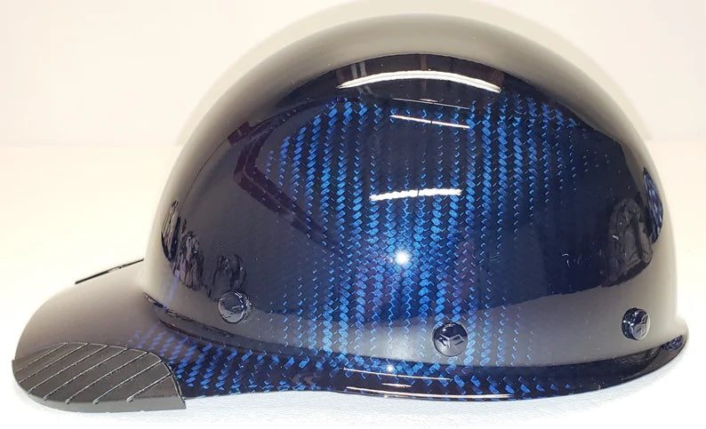 Custom Translucent Blue Lift Dax Carbon Fiber HDCC-17KG Cap Style Hard Hat