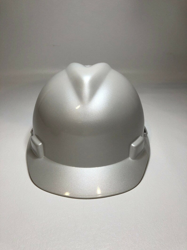 Custom Painted MSA Cap Style Pearl White