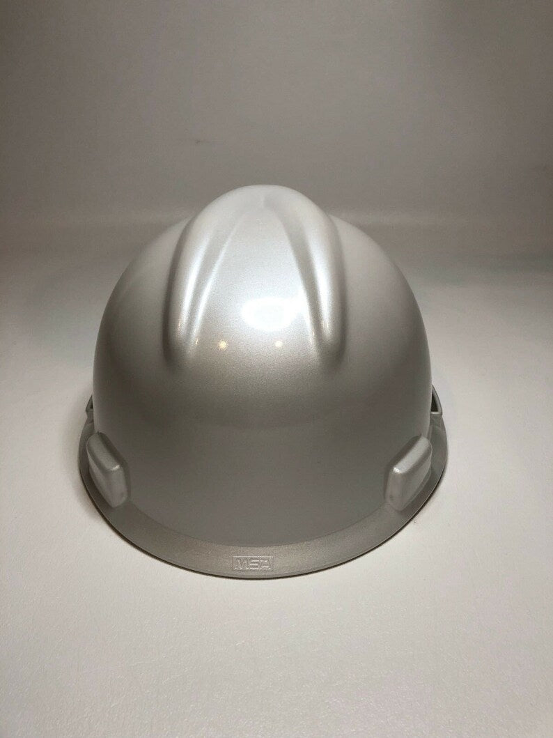 Custom Painted MSA Cap Style Pearl White