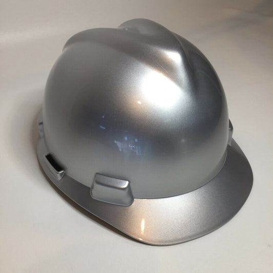 Custom Painted MSA Cap Style Silver Metallic