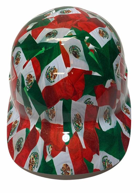 Custom Hydro Dipped Mexico Flag Bump Cap