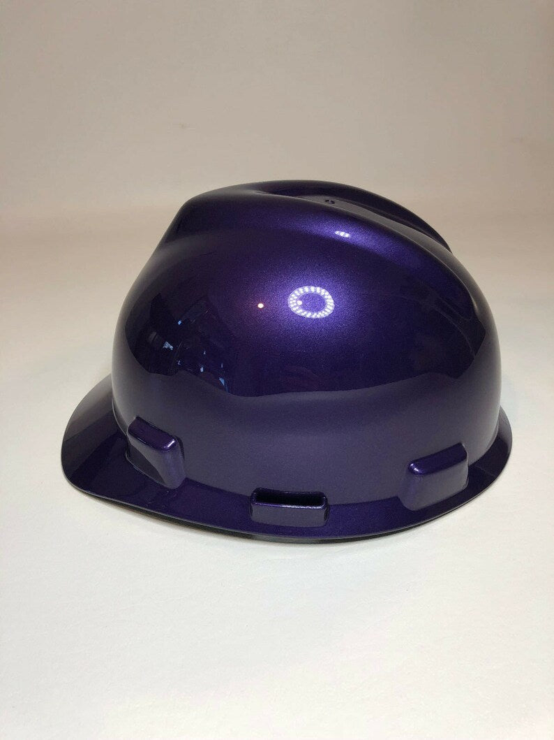 Custom Painted MSA Cap Style Plum Crazy Purple