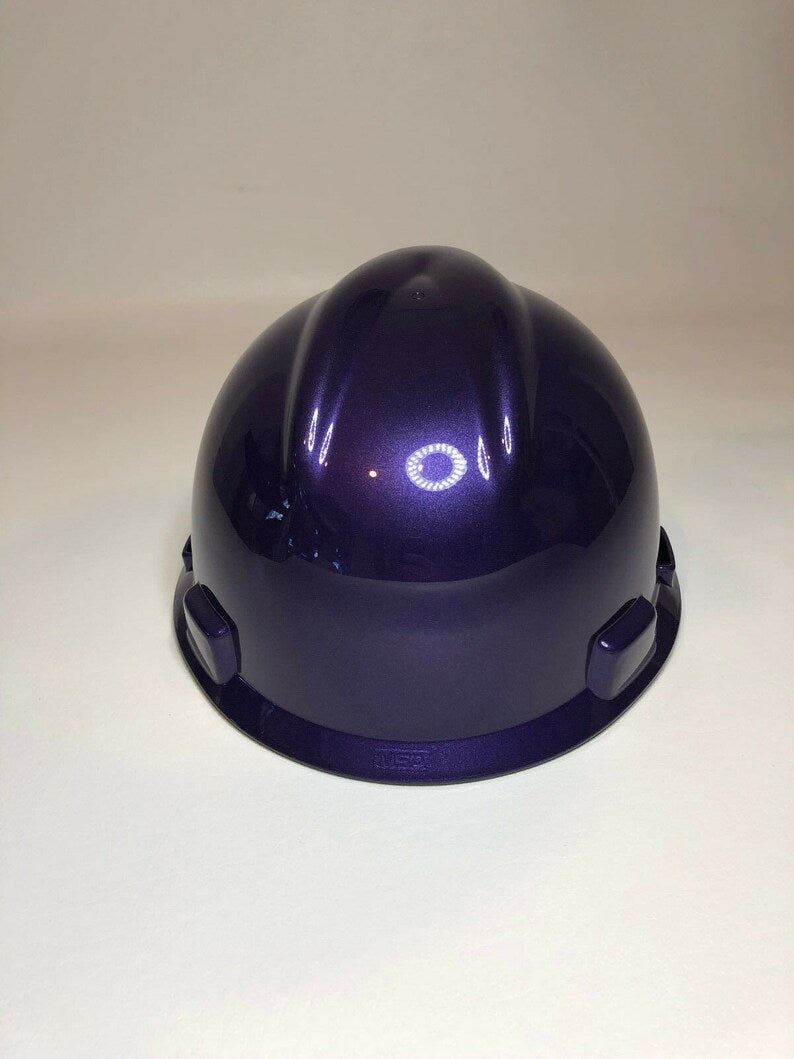 Custom Painted MSA Cap Style Plum Crazy Purple