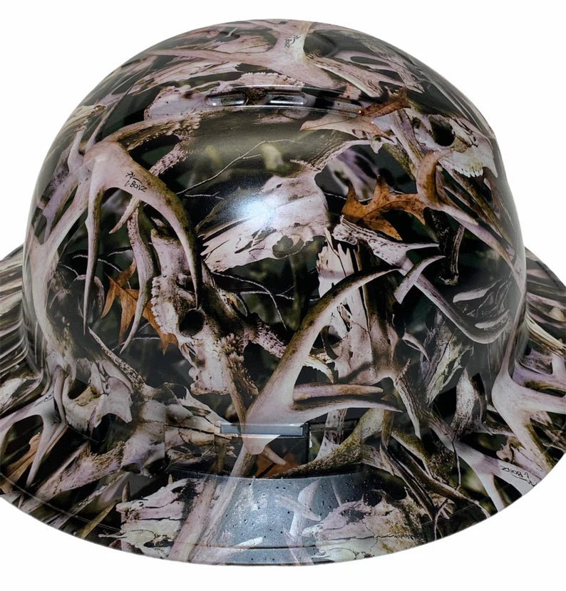 Custom Hydro Dipped Hard Hat Next Camo Bonz Full Brim Vented Ridgeline