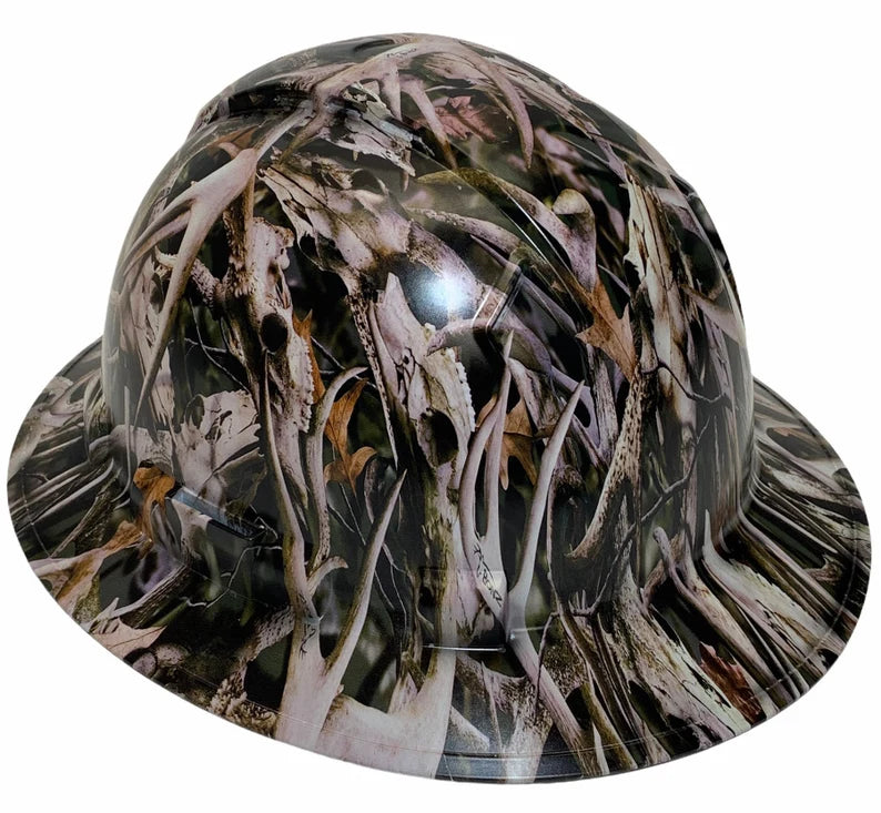 Custom Hydro Dipped Hard Hat Next Camo Bonz Full Brim Vented Ridgeline