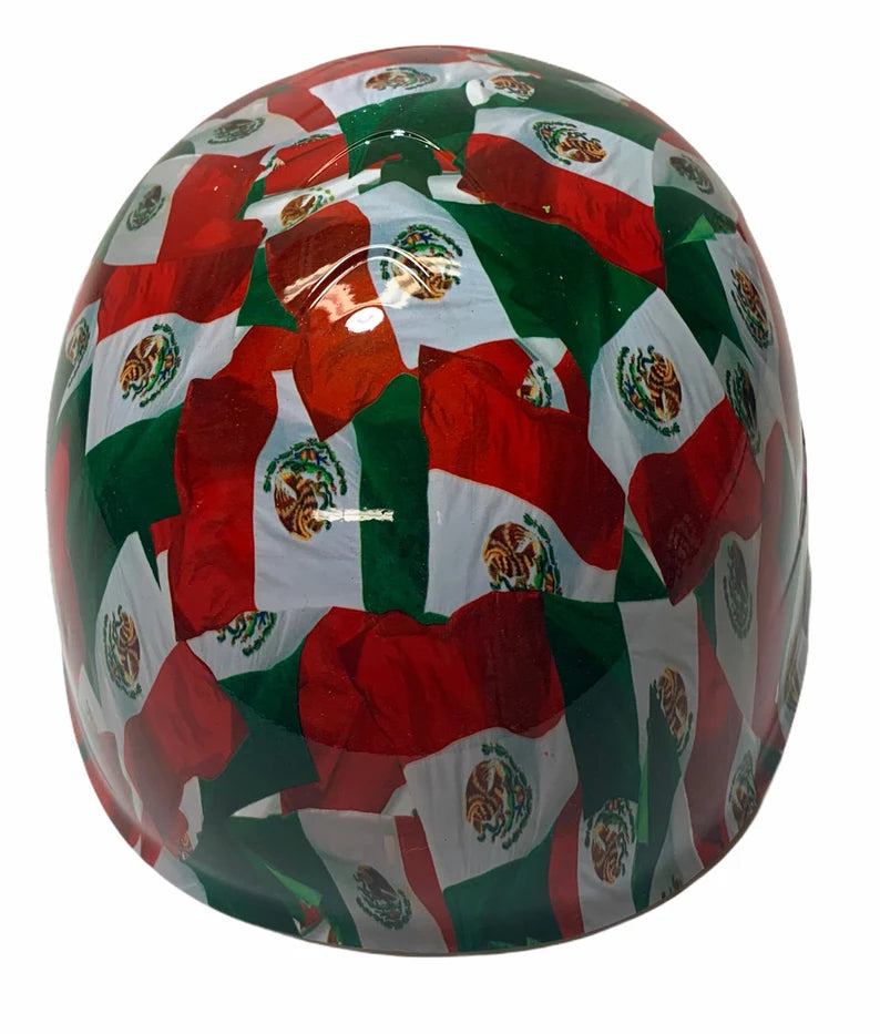 Custom Hydro Dipped Mexico Flag Bump Cap