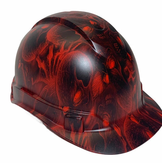 Hard Hat Ridgeline Cap Style Custom Red Red Eye Creeper