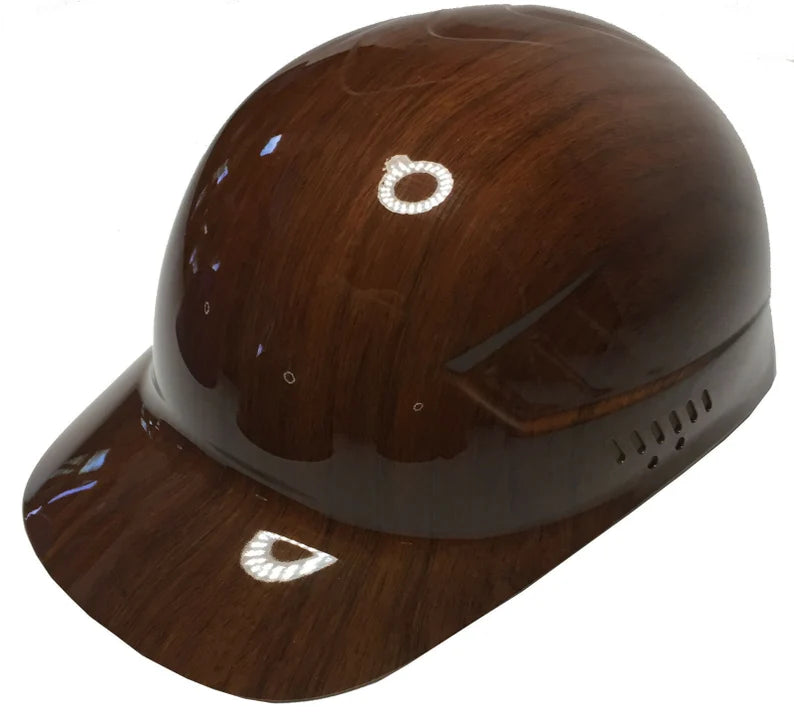 Custom Hydro Dipped Bump Cap Brown Oak