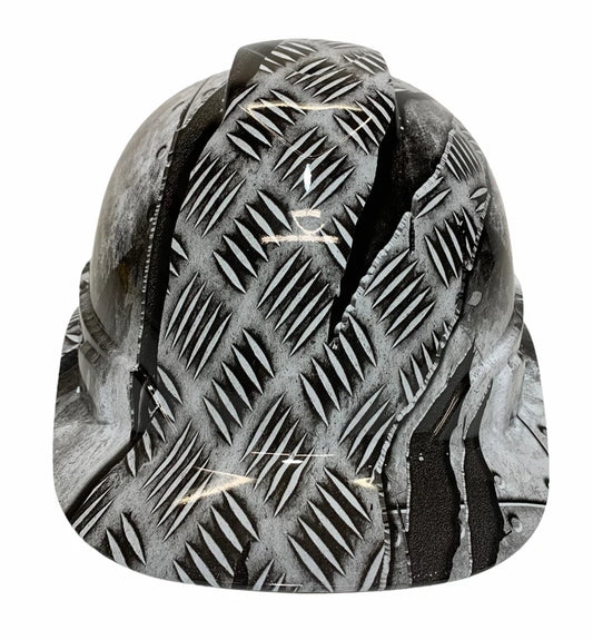 Hydro Dipped Hard Hat Ridgeline Cap Style Custom White Steel Raptor