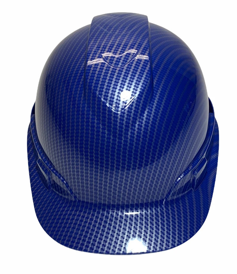 Hard Hat Ridgeline Cap Style Custom Vented Blue Carbon Fiber