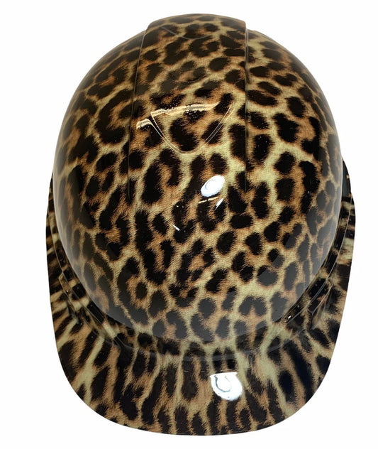 Hard Hat Ridgeline Cap Style Custom Cheetah Print