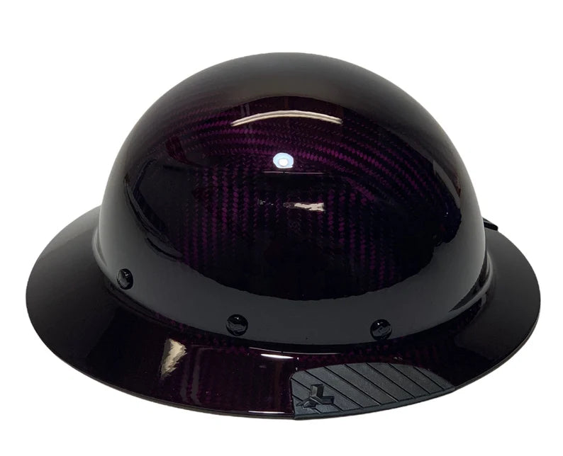 Custom Translucent Purple Lift DAX Carbon Fiber HDC-15KG Full Brim Hard Hat