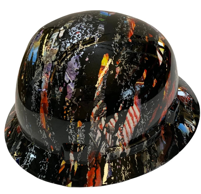 Hydro Dip Trump Splash Lift Briggs HBFC-7G Full Brim Vented Hard Hat