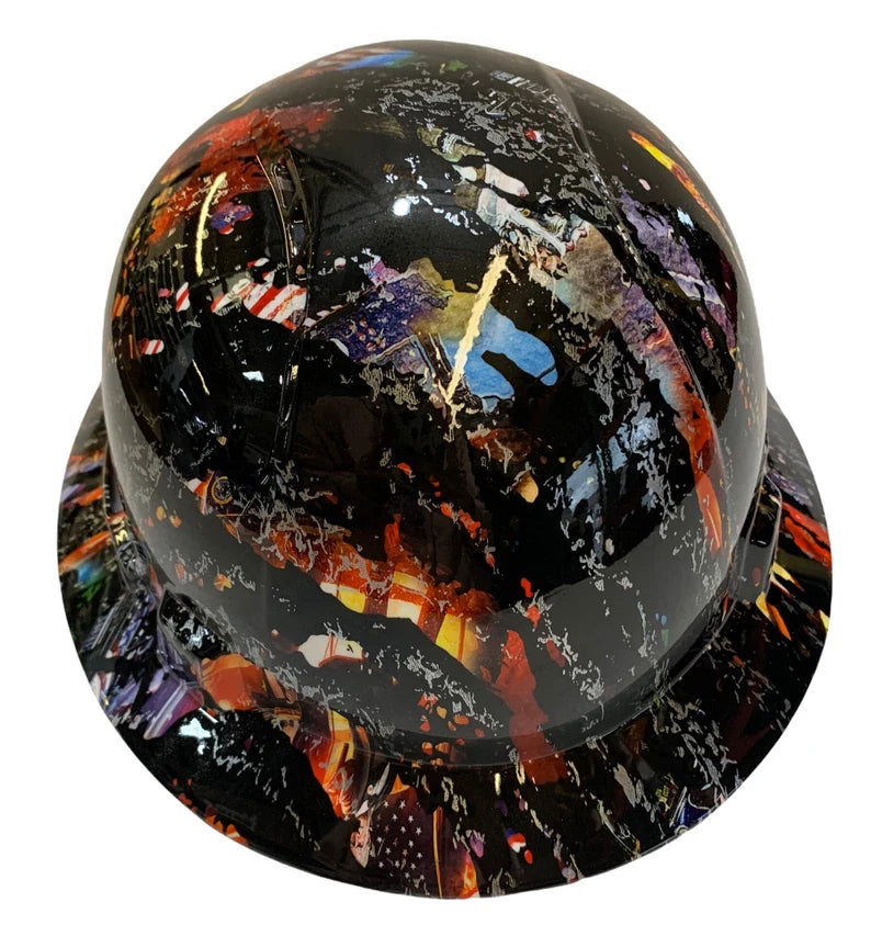 Hydro Dip Trump Splash Lift Briggs HBFC-7G Full Brim Vented Hard Hat