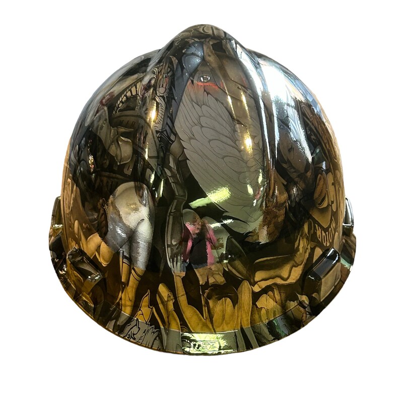 Hard Hat MSA V-Gard Cap Style Custom Chrome Naughty Boy