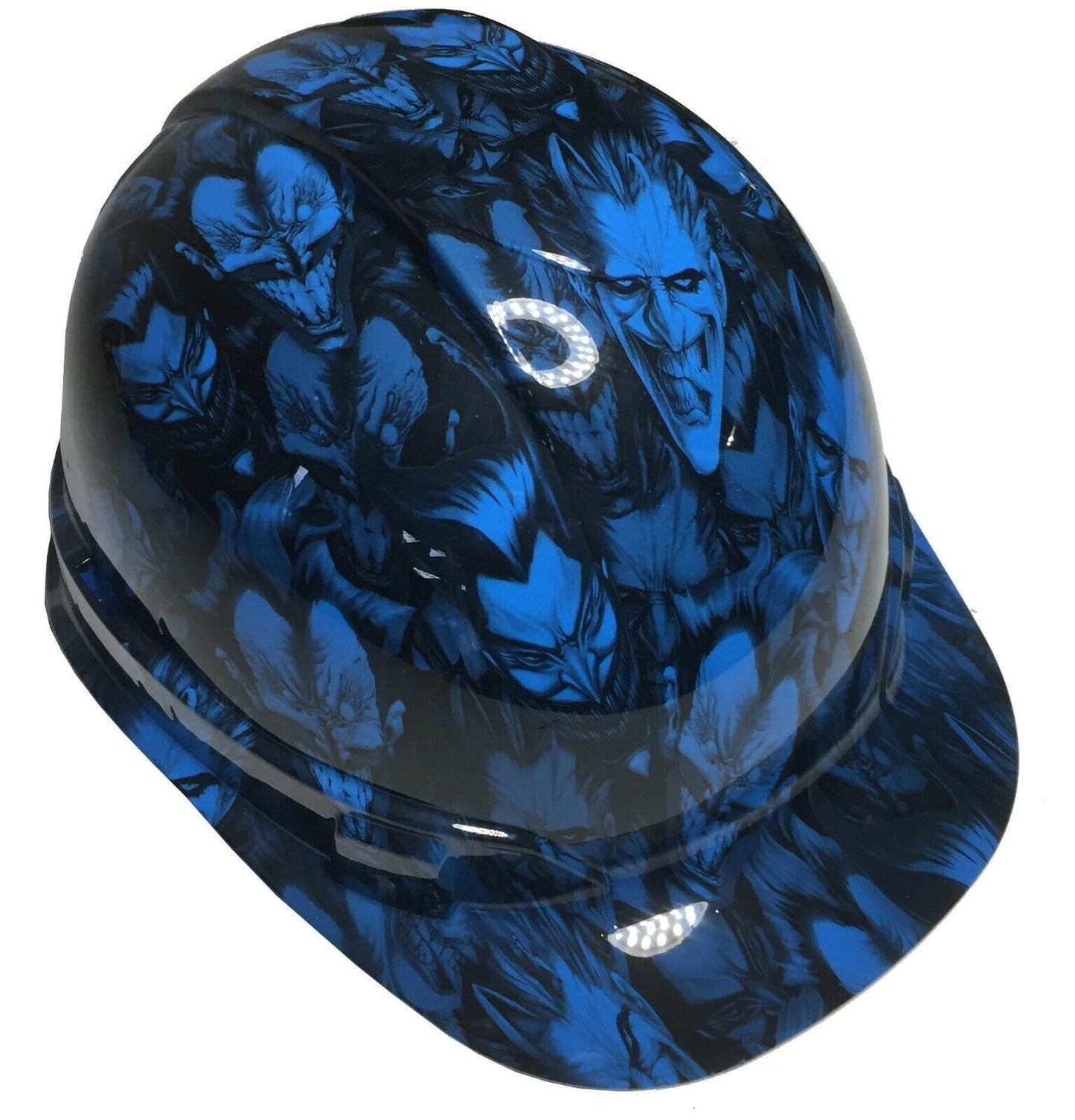 Hydro Dipped Hard Hat Ridgeline Cap Style Custom Light Blue Joker