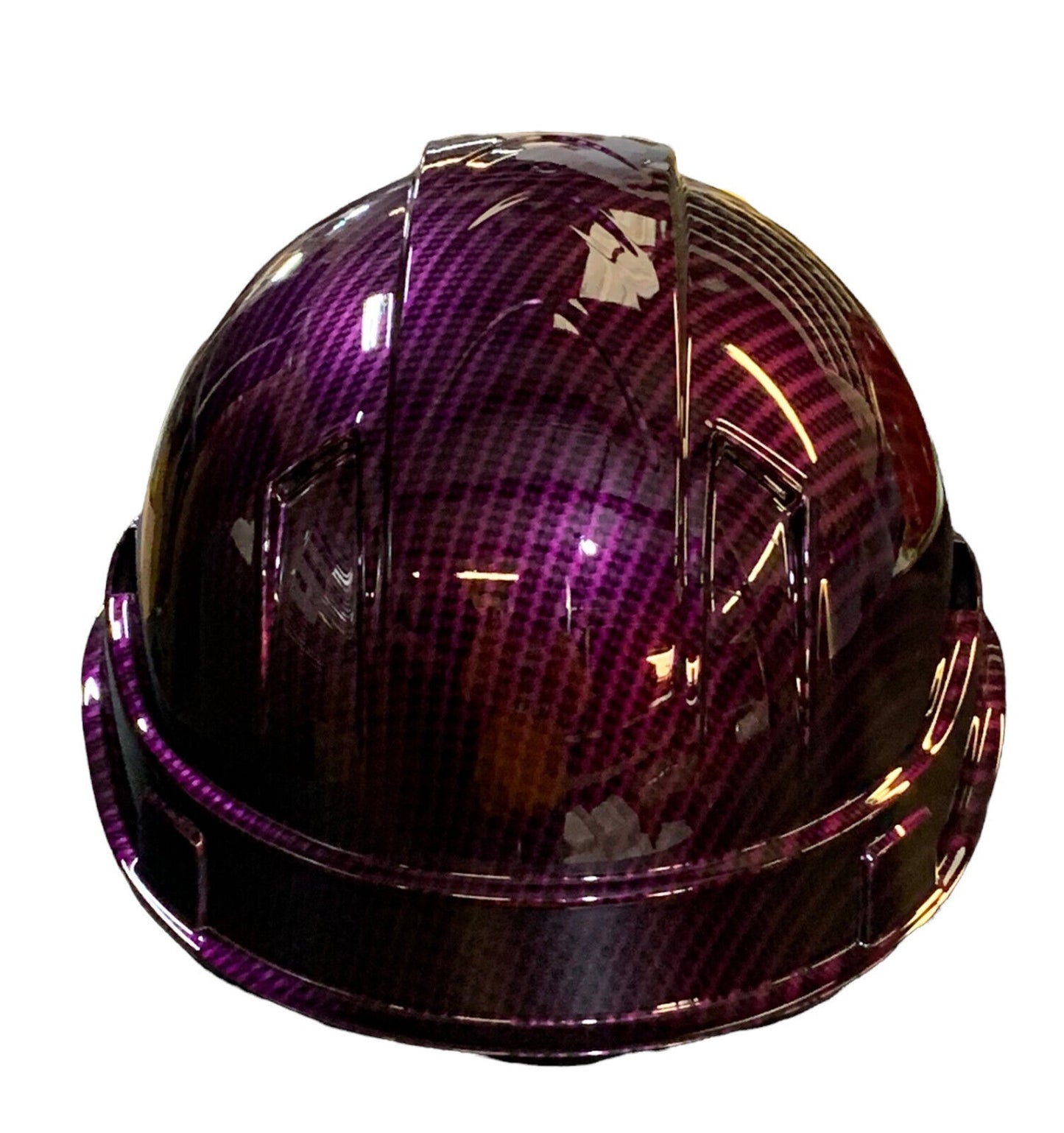 Hydro Dipped Carbon Fiber Kandy Purple Hard Hat Ridgeline Vented Cap Style