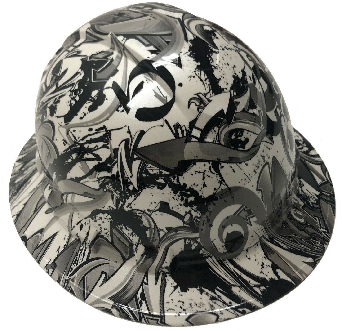 Hydro Dipped Hard Hat Ridgeline Full Brim Custom Pearl Graffiti