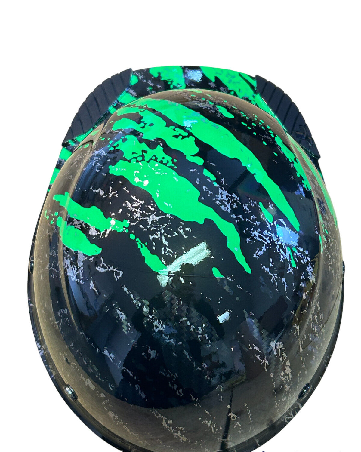 Custom Hydro Dipped Black and Green Marble Splash Lift DAX Fifty 50