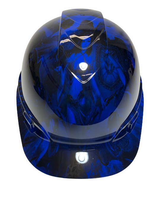 Hydro Dipped Hard Hat Ridgeline Vented Cap Style Custom Blue Fantasy Girls