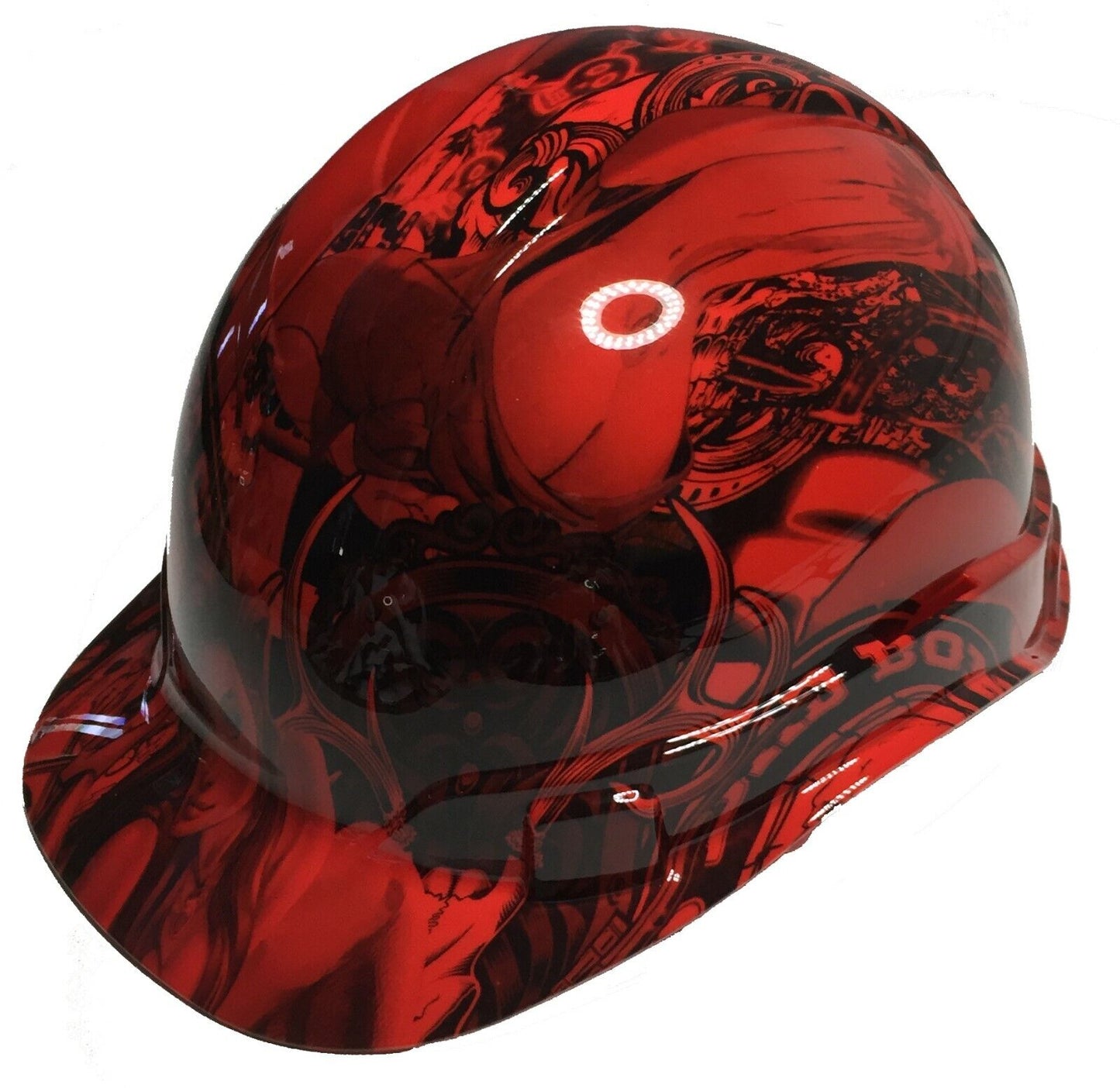 Hydro Dipped Hard Hat Ridgeline Cap Style Custom Red Fantasy Chic