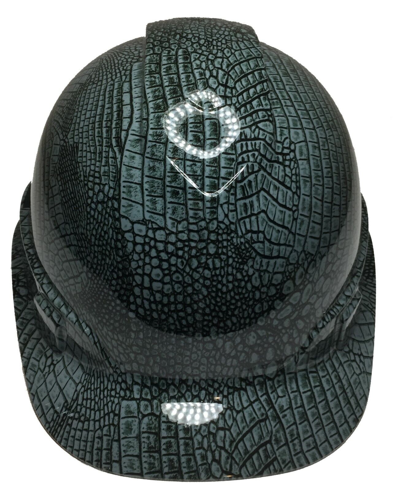 Hydro Dipped Hard Hat Ridgeline Cap Style Custom Slate Gray Gator Skin