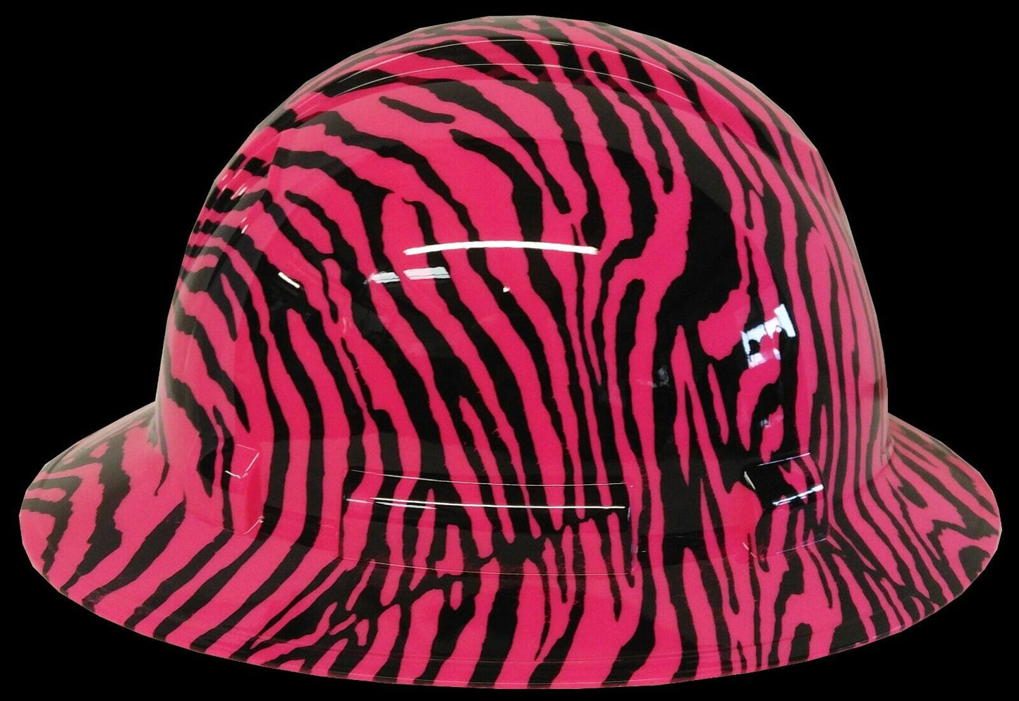 Hydro Dipped Hard Hat Ridgeline Full Brim Custom Pink Zebra