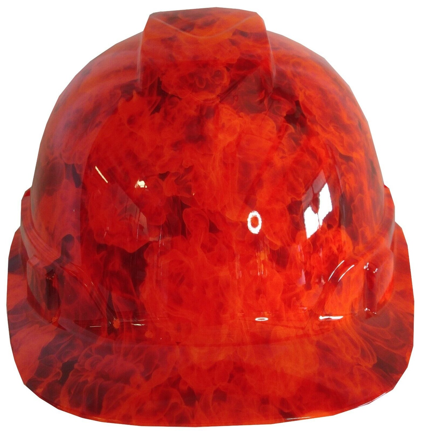 Hydro Dipped Hard Hat Ridgeline Cap Style HiVis Orange Fire