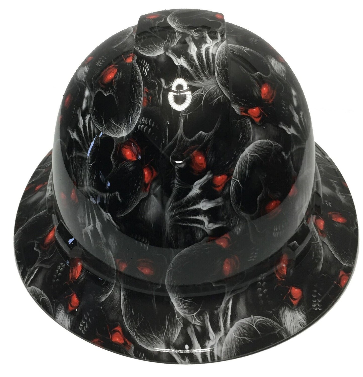 Hard Hat Ridgeline Full Brim Custom Creeper Red Eye