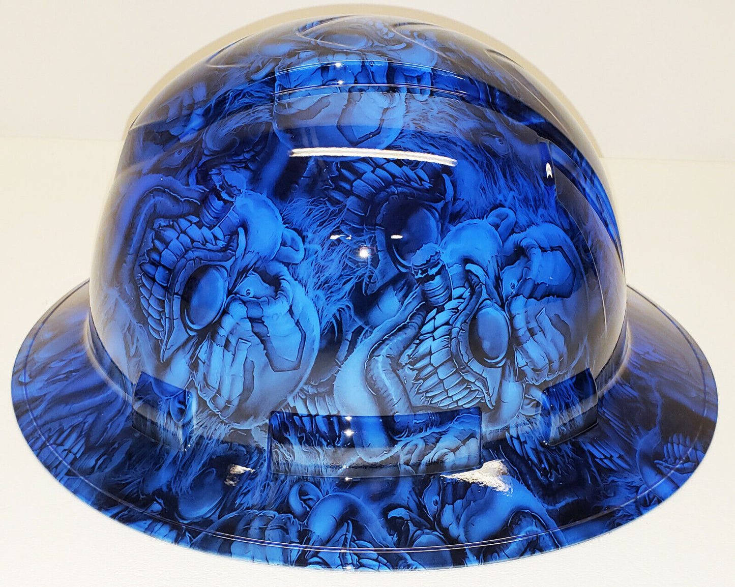 Hydro Dip Hard Hat Boss Skulls Kandy Blue Pyramex Ridgeline Protective