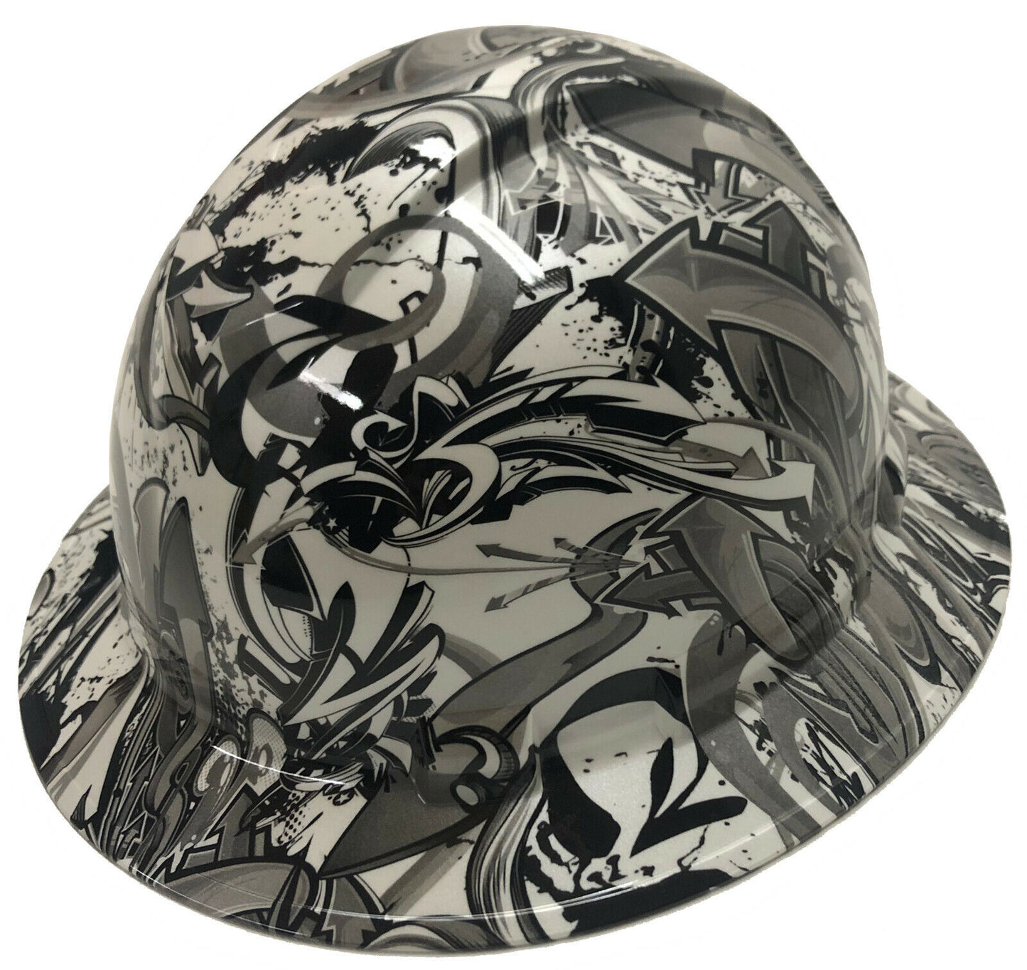 Hydro Dipped Hard Hat Ridgeline Full Brim Custom Pearl Graffiti