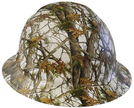 Hydro Dipped Hard Hat Ridgeline Full Brim Custom White Vista Camo