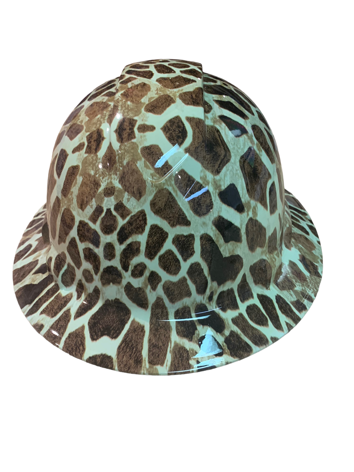 Hard Hat Ridgeline Full Brim Custom Hydro Dipped Giraffe