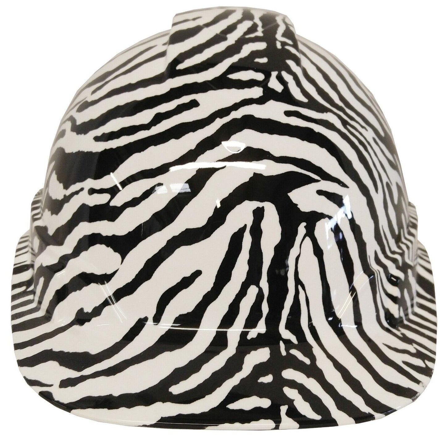 Hydro Dipped Hard Hat Ridgeline Cap Style Custom White Zebra