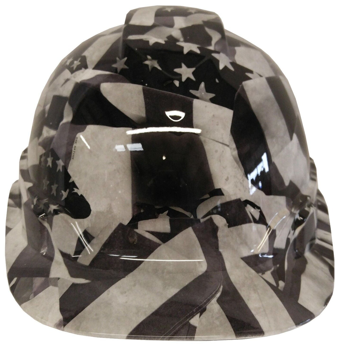 Hydro Dipped Hard Hat Ridgeline Cap Style Custom White Midnight Flags