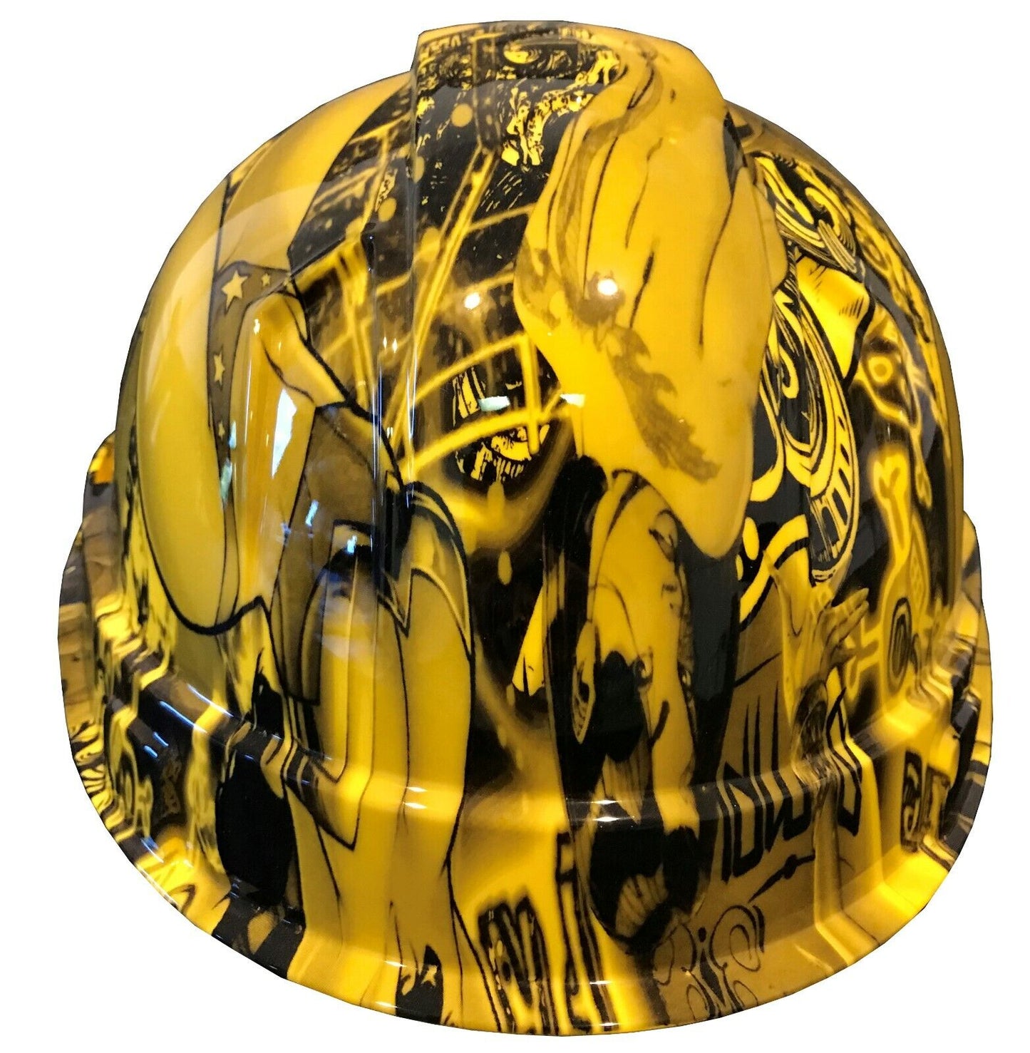 Hydro Dipped Hard Hat Ridgeline Cap Style Custom Yellow Fantasy Chic