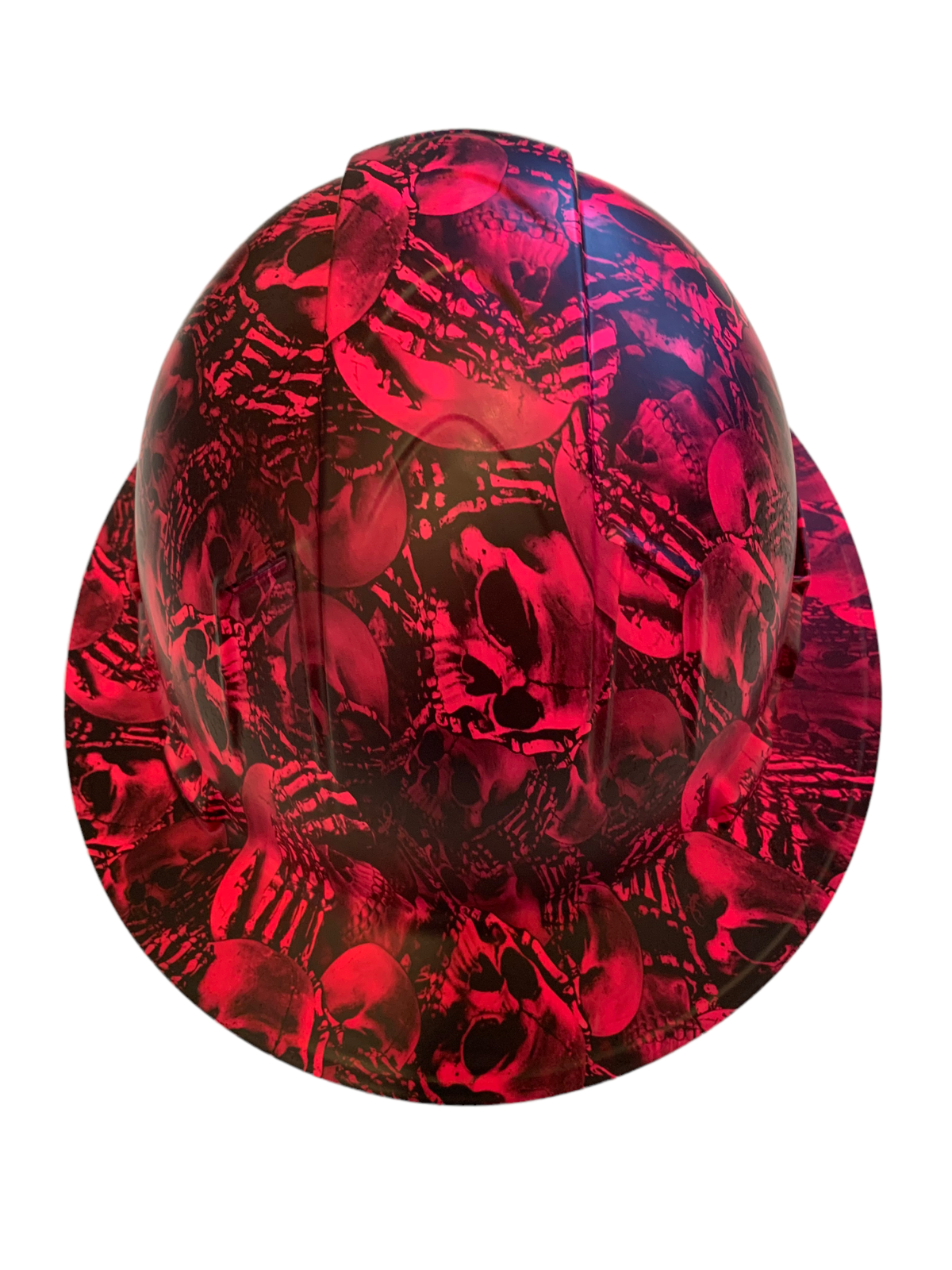 Hard Hat Ridgeline Full Brim Custom Hydro Dipped Hot Pink No Evil Skeletons