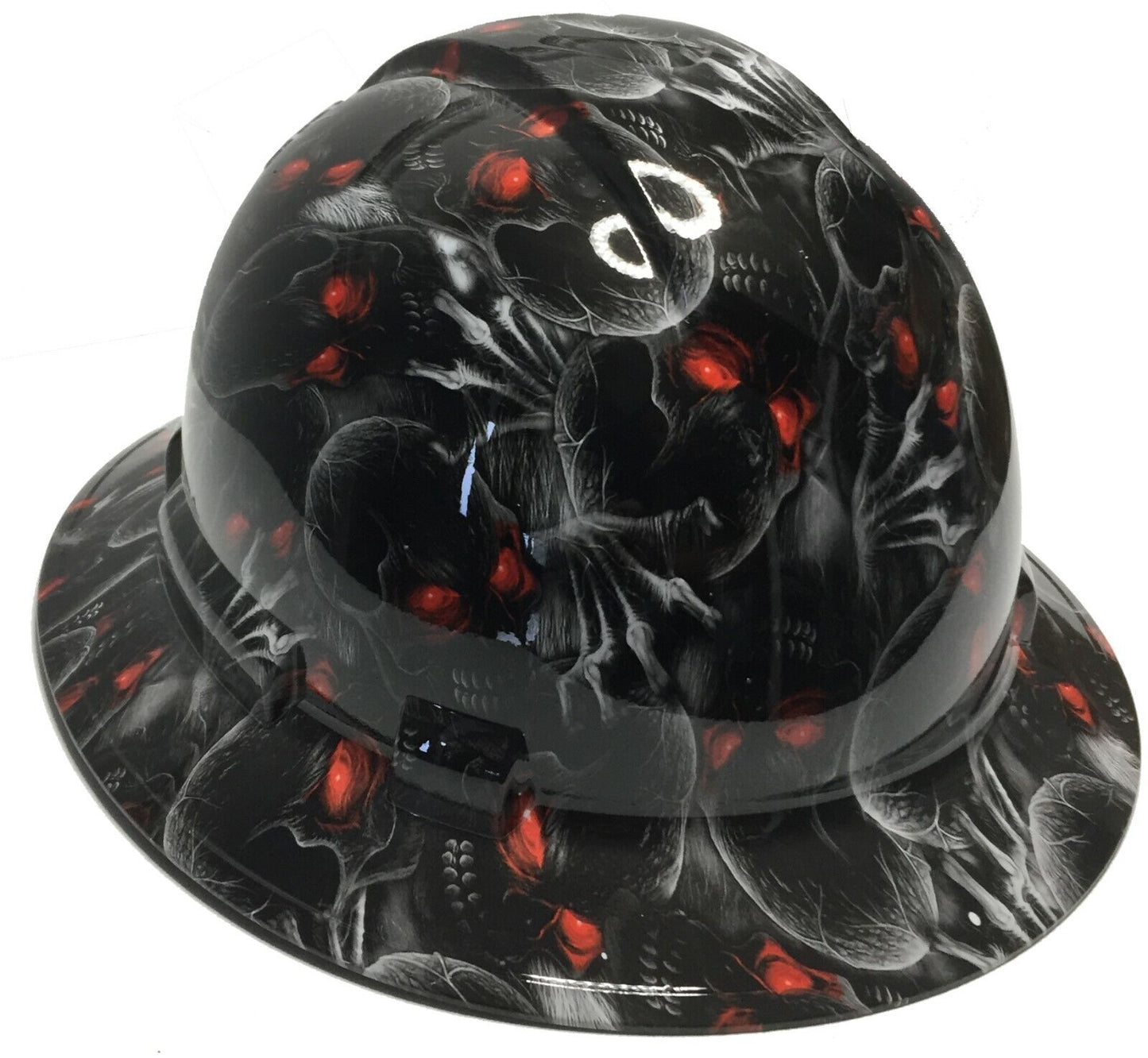 Hard Hat Ridgeline Full Brim Custom Creeper Red Eye