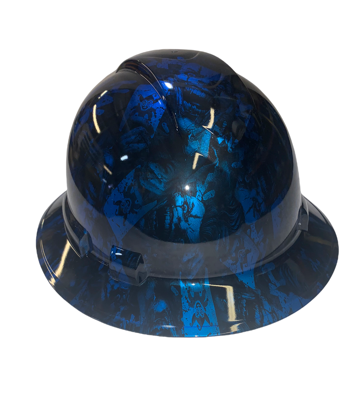 Hydro Dipped Hard Hat Ridgeline Full Brim Custom Kandy Blue New Joker