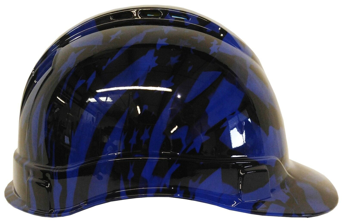 Hydro Dipped Hard Hat Ridgeline Cap Style Custom Dark Blue Midnight Flags