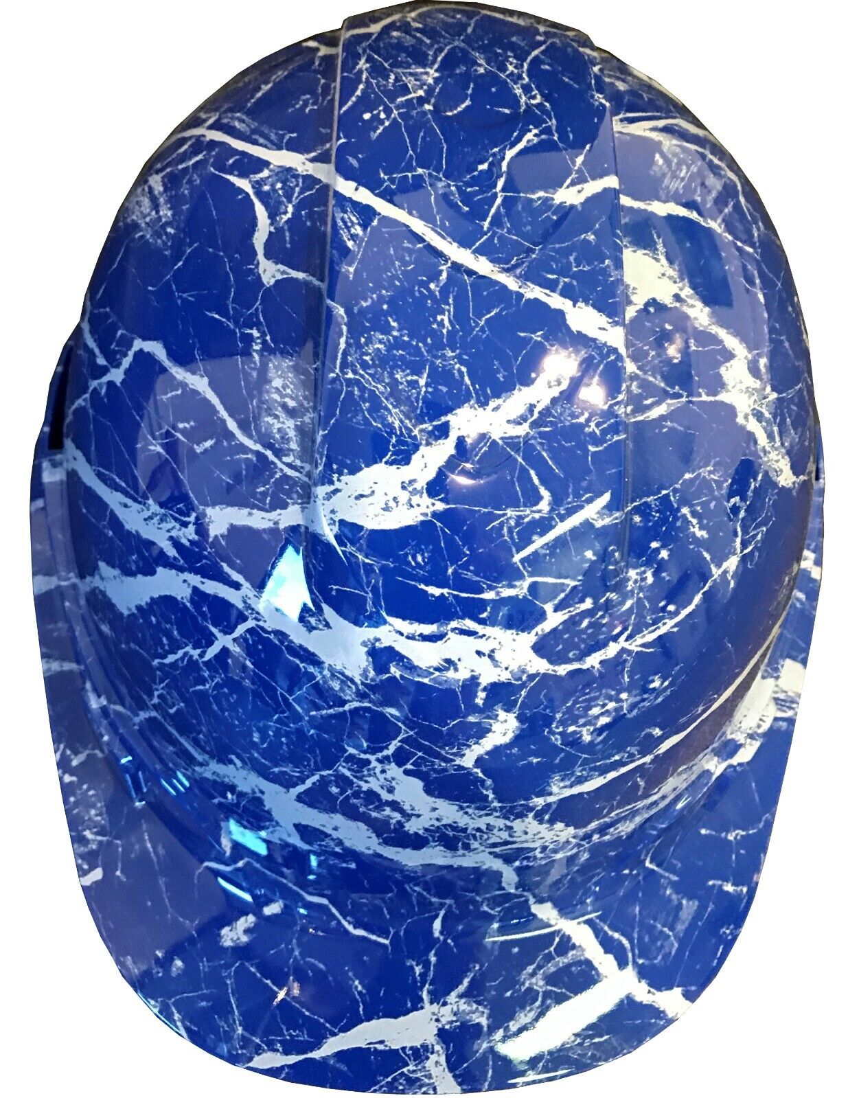 Hydro Dipped Hard Hat Ridgeline Cap Style Custom Dark Blue Marble