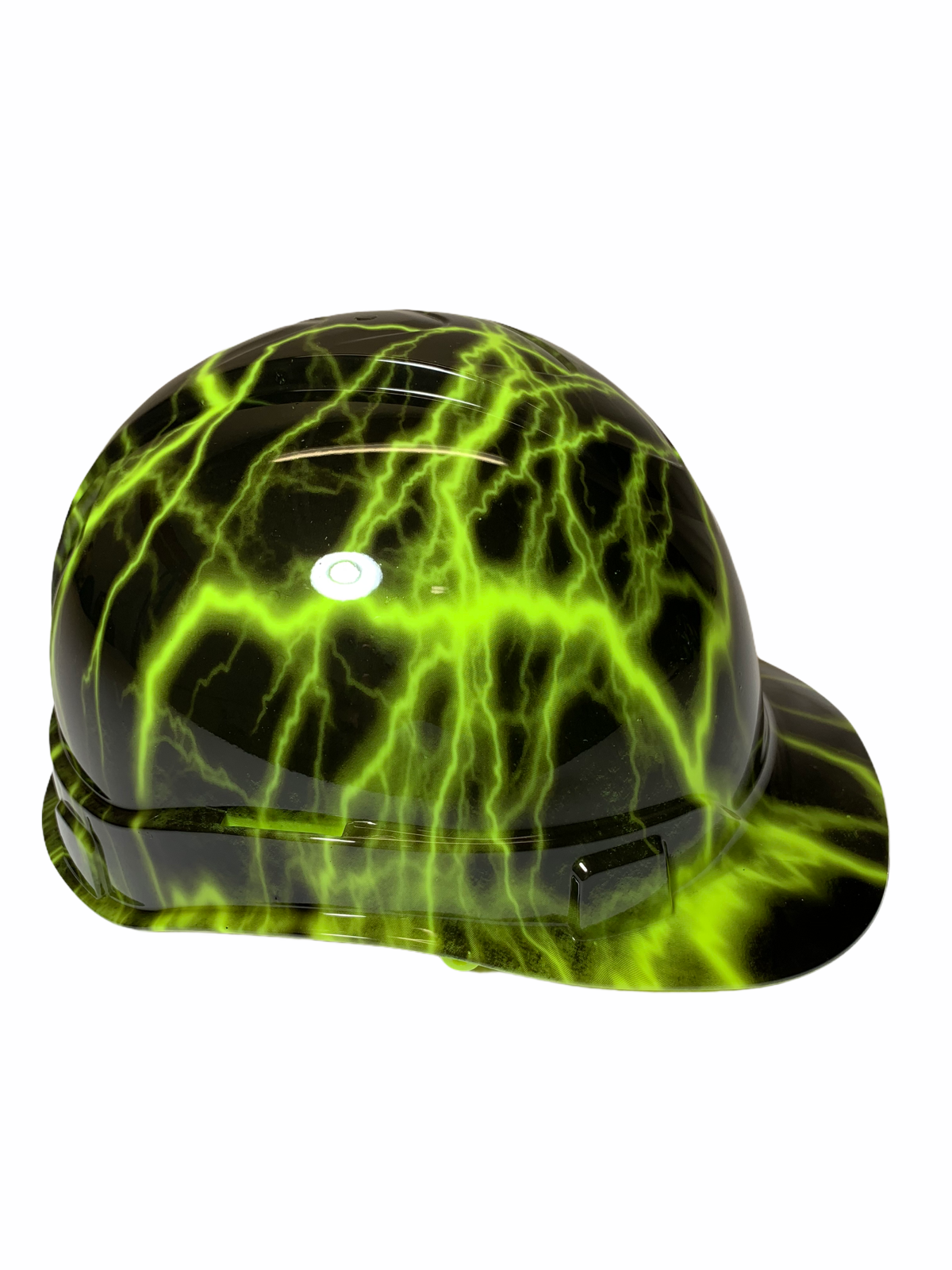 Custom Hydro Dipped Ridgeline Cap Style HiVis Green Lightning