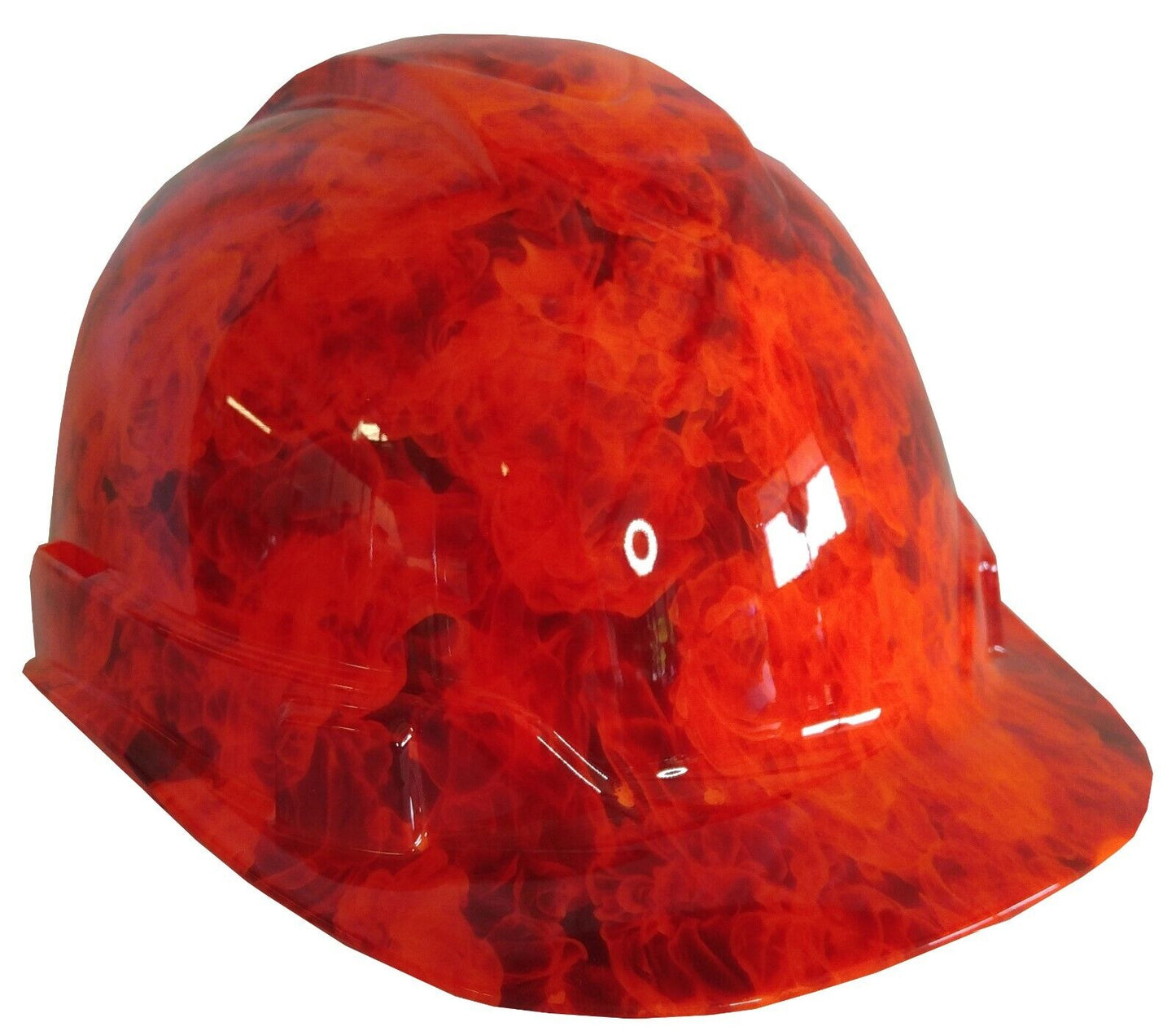 Hydro Dipped Hard Hat Ridgeline Cap Style HiVis Orange Fire