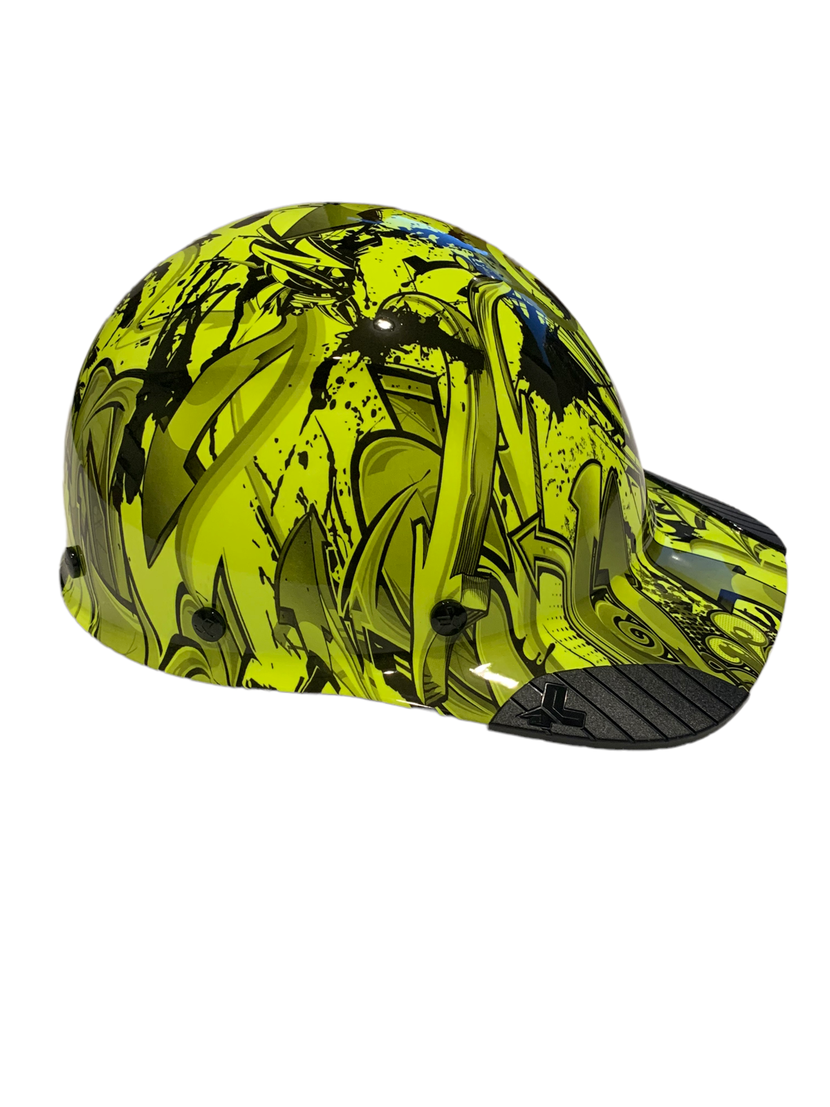 Hydro Dip HiVis Green Graffiti Lift DAX Fiber HDFC-17WG Cap Style Hard Hat