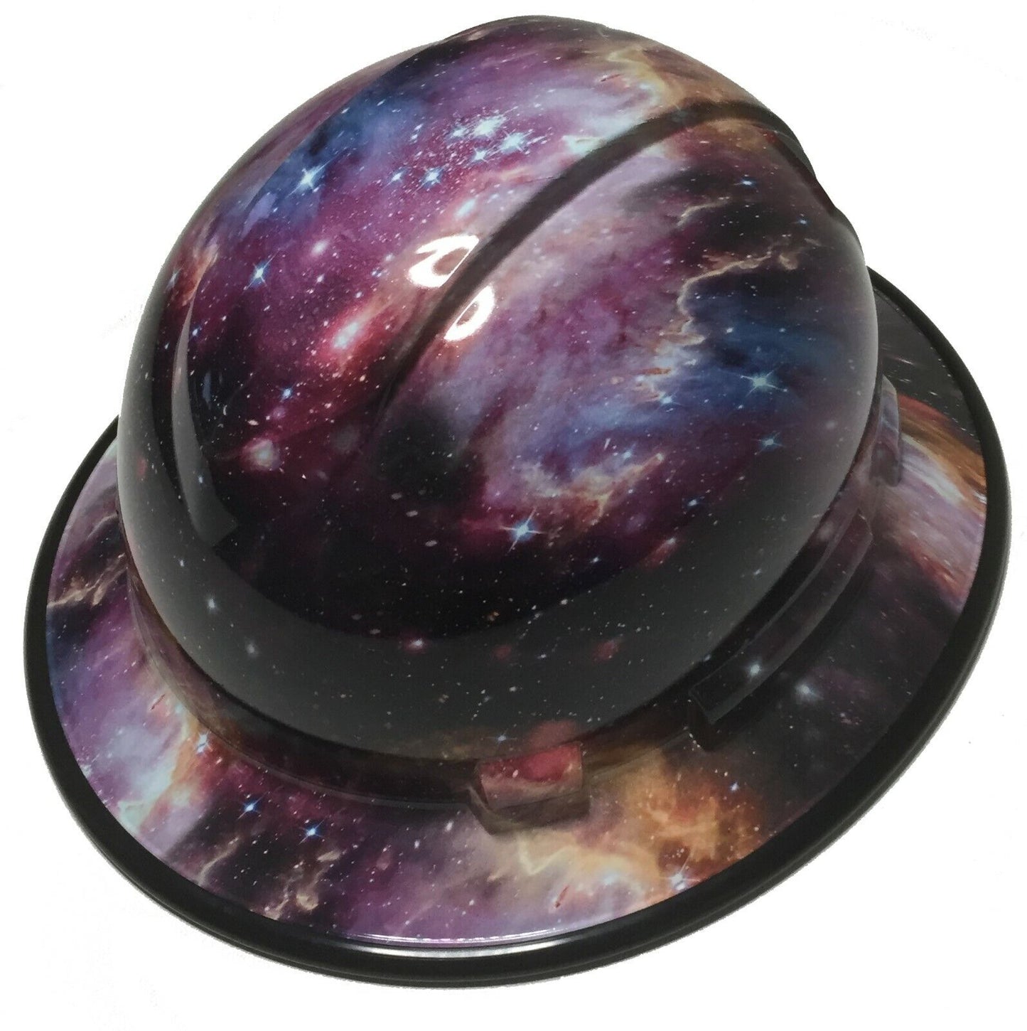 Custom Hydro Dipped Hard Hat Ridgeline Full Brim Custom Galaxy