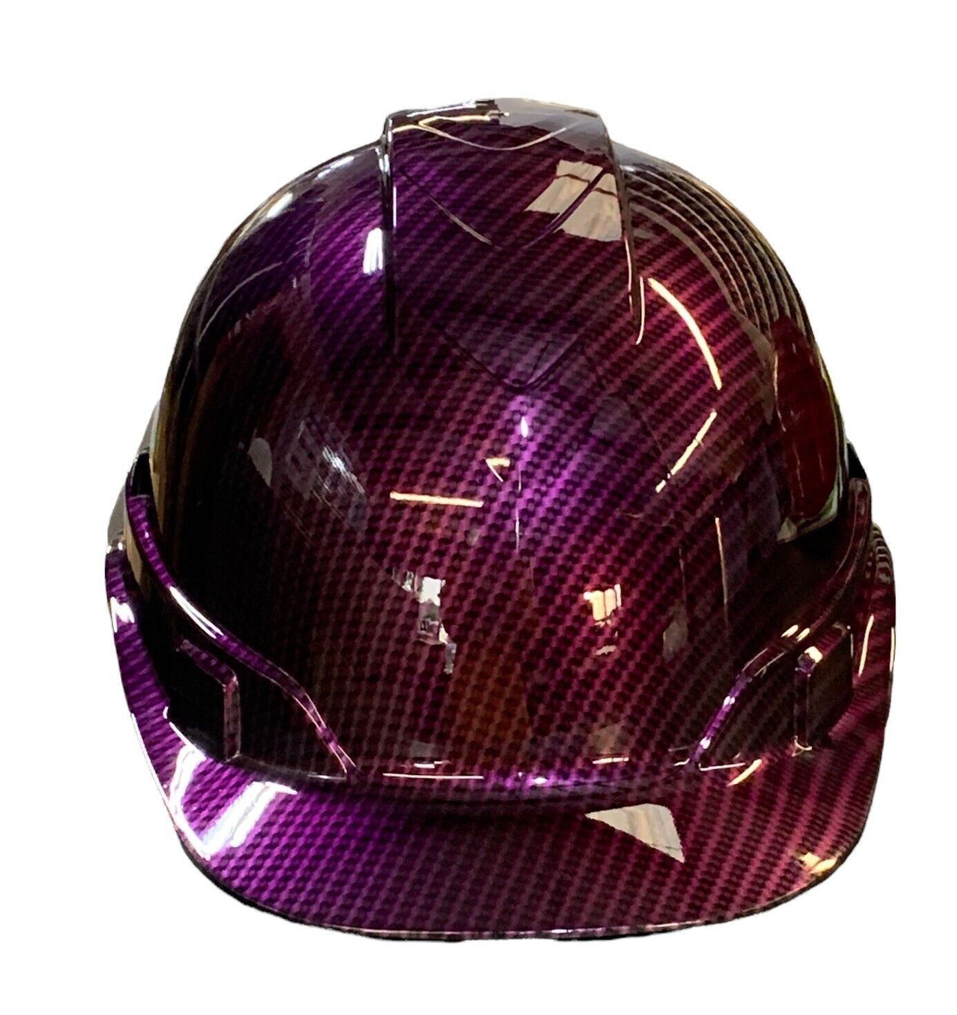 Hydro Dipped Carbon Fiber Kandy Purple Hard Hat Ridgeline Vented Cap Style