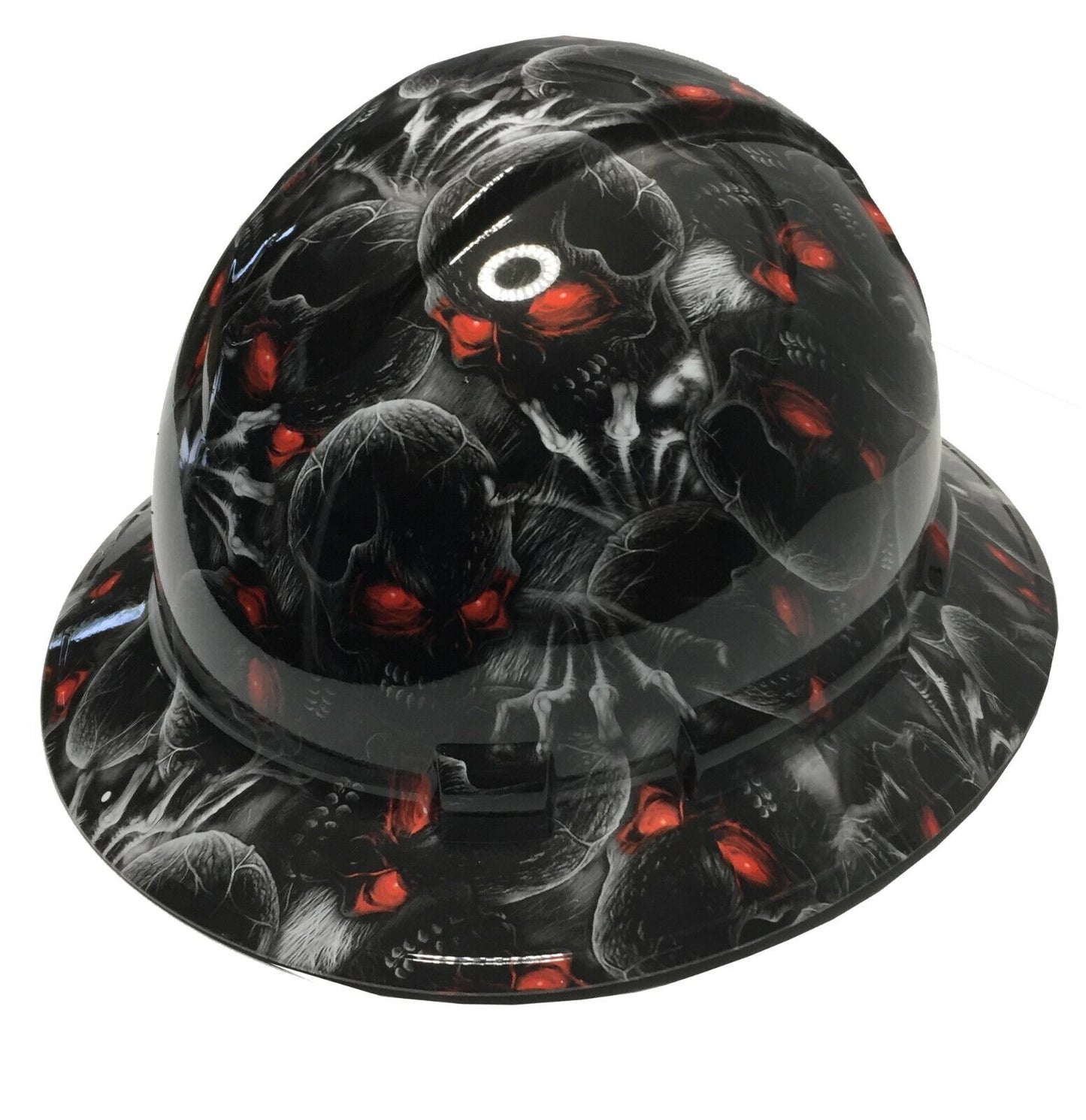 Hard Hat Ridgeline Full Brim Custom Creeper Red Eye