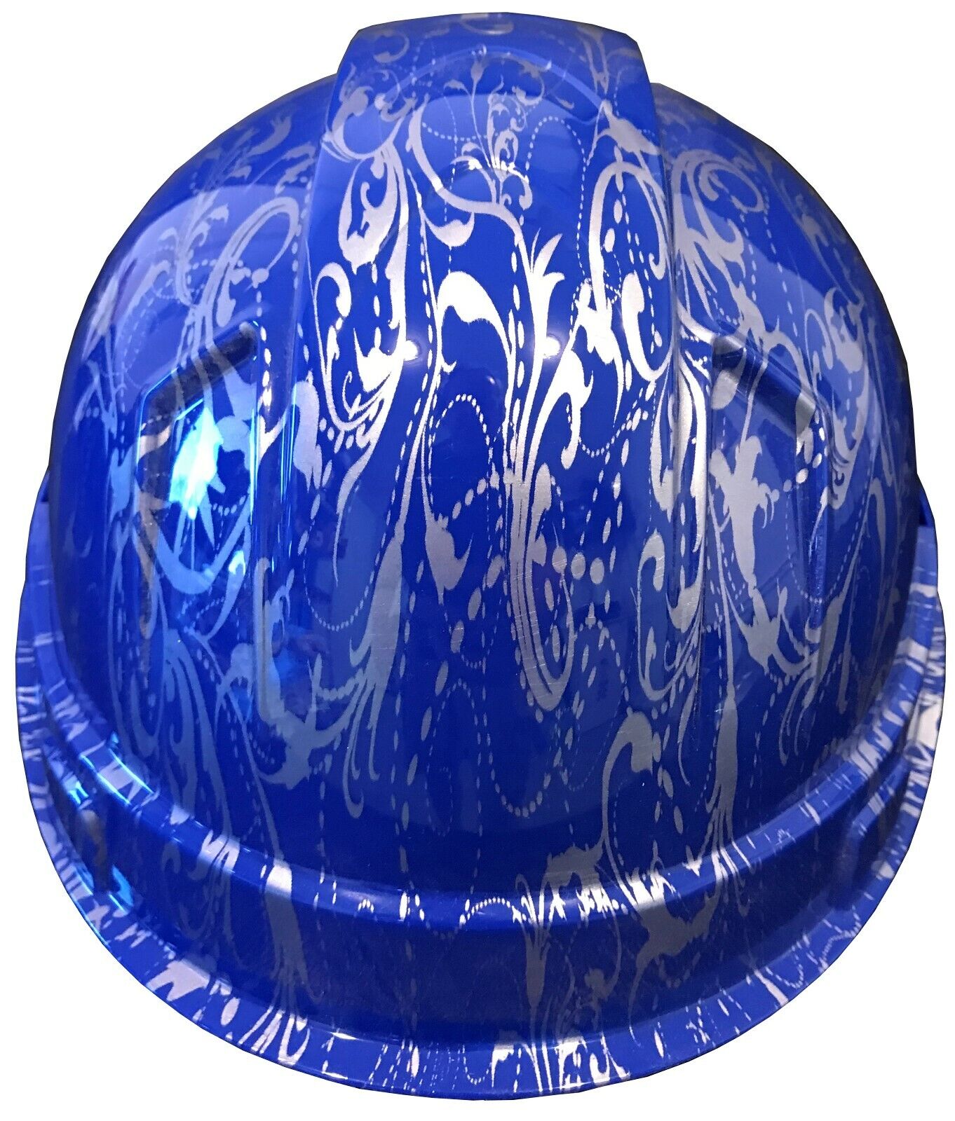 Hydro Dipped Hard Hat Ridgeline Cap Style Custom Dark Blue Lilies